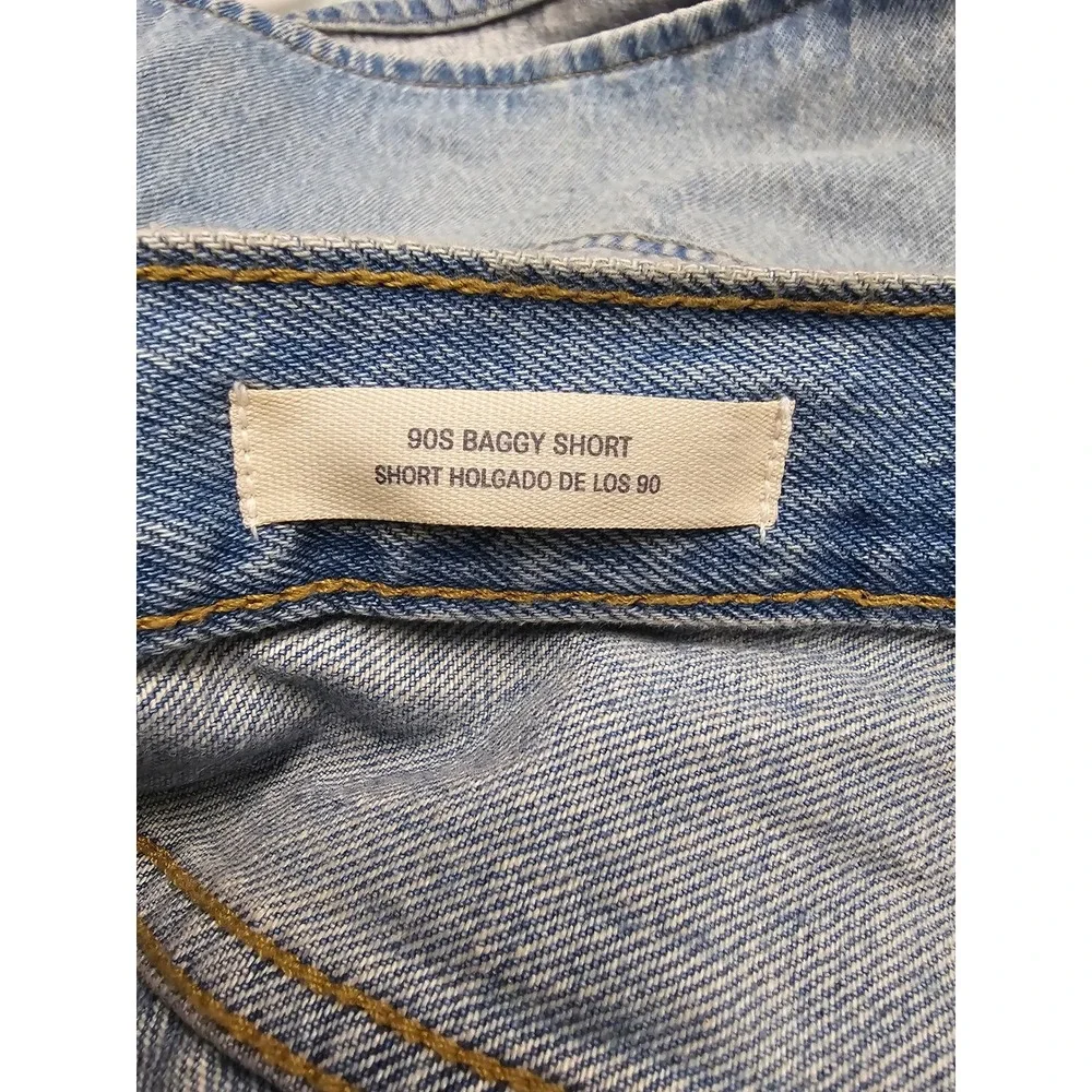 Universal Thread Womens 90s Baggy Mid Rise Jeans Blue Cotton Blend Size 10